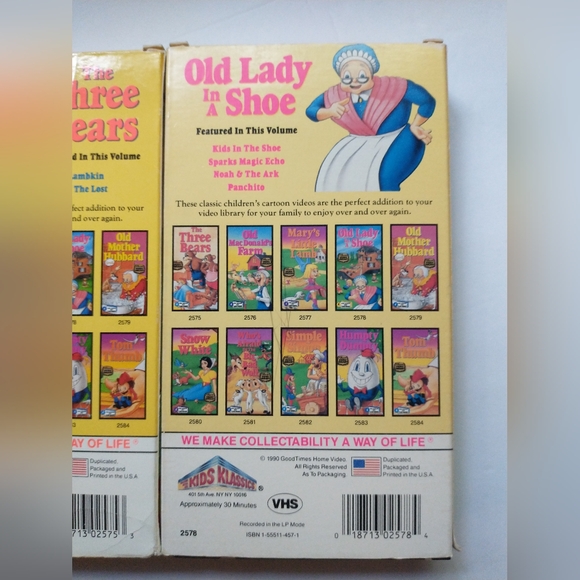 Vintage Cartoon VHS Tapes - Picture 5 of 10